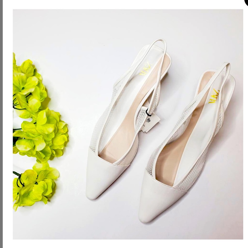 Brand new ZARA Mesh Slingback Heels